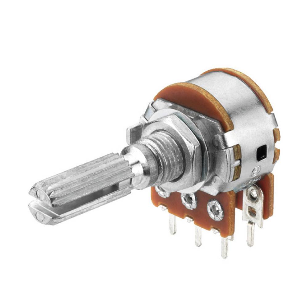 100K Ohm Stereo Linear Volume Control Potentiometer (long spindle)
