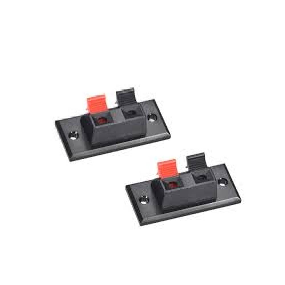 2 Way Spring Speaker Terminal Clip Push Release Connector