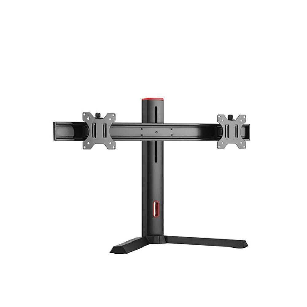 Dual Screen Freestanding Pro Gaming Monitor Stand with H