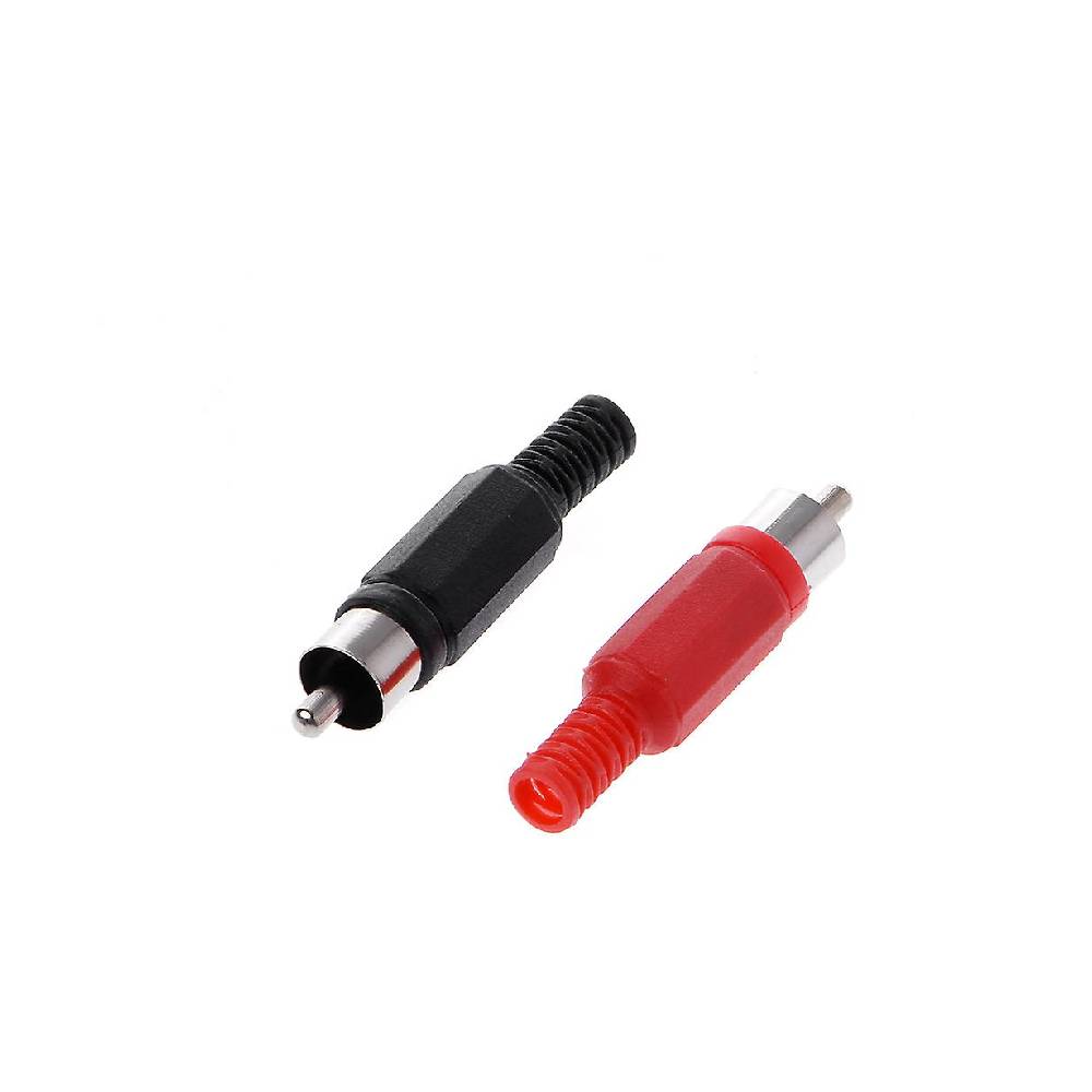 RCA Male Soldiering Jack - Red, Connector Type