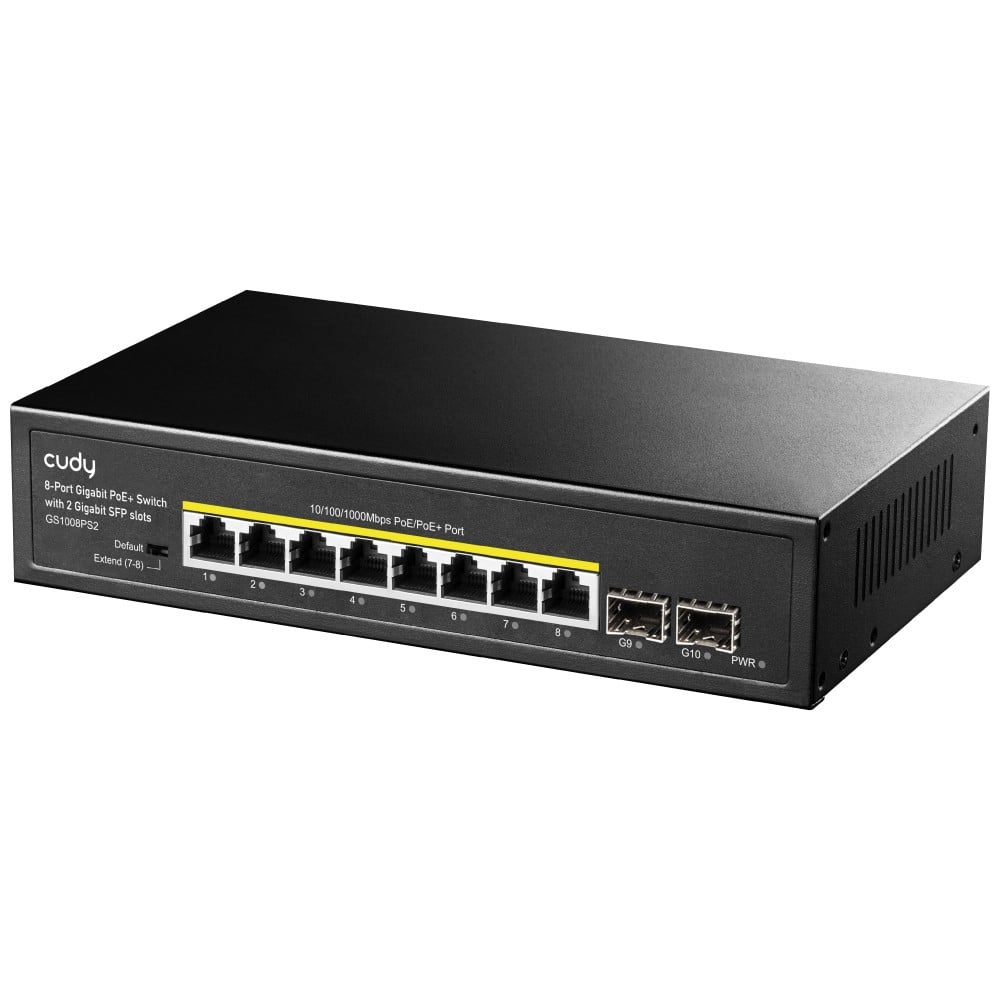 Cudy 8-Port Gigabit PoE+ Switch with 2 Gigabit SFP slot 120W