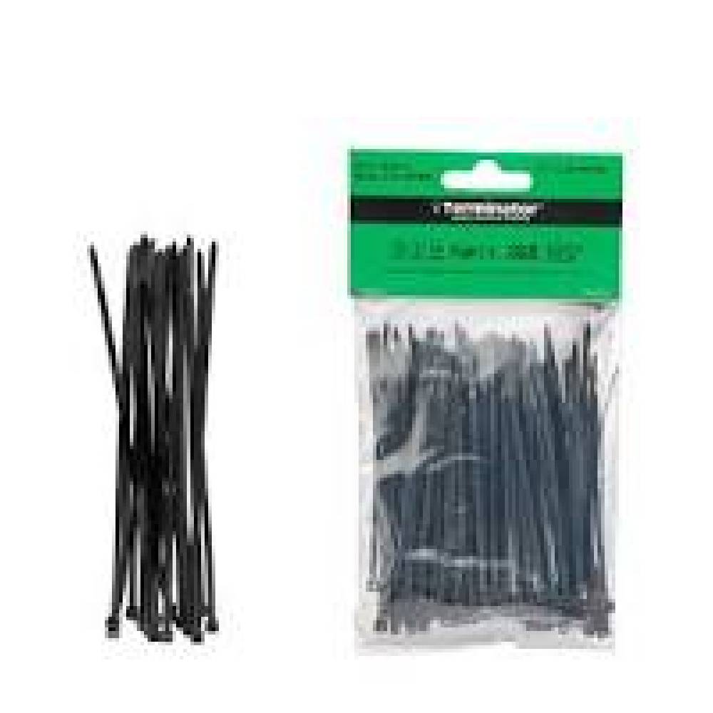 Terminator Cable Ties In Black Colour (100Pcs In Bag)