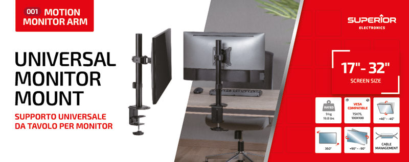 Superior Universal tabletop monitor stand 17-32
