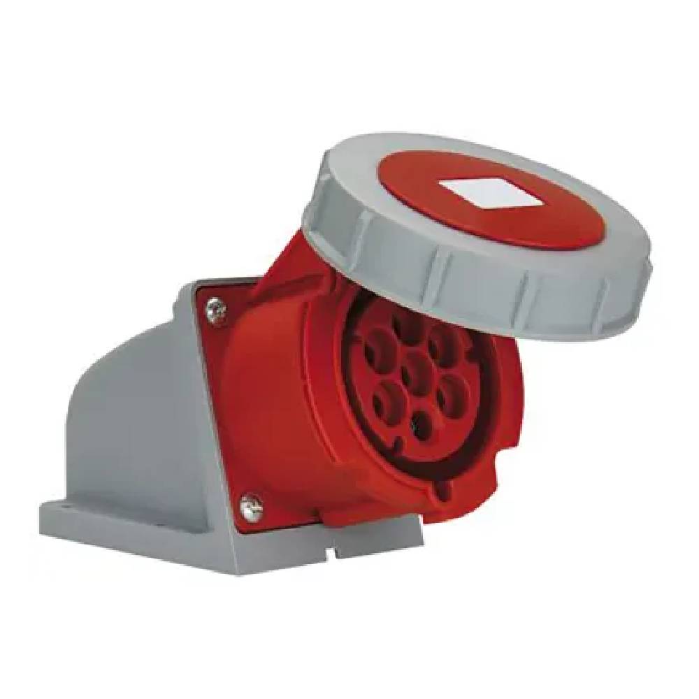 Waterproof Angled Industrial Socket 63A