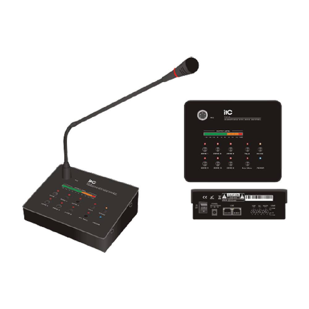 ITC 6 Zones Remote Paging Mic