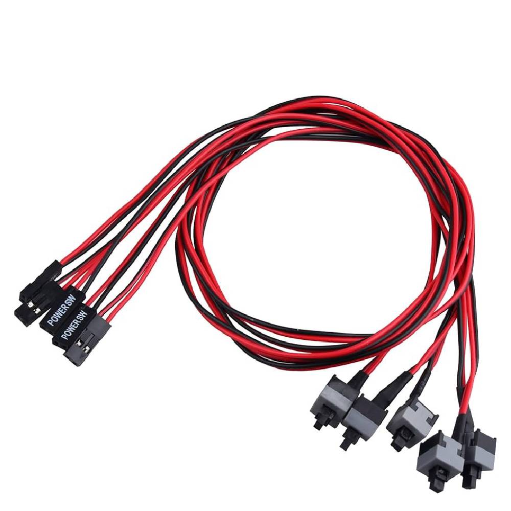 ATX PC Computer Motherboard Power Cable On/Off Switch - 50cm