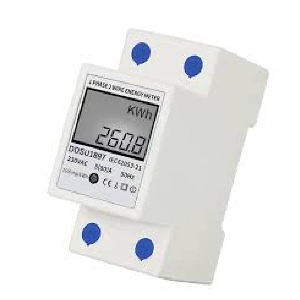 kWh Single Phase Meter  AC/DC12-240V MCB Type
