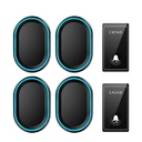 CACAZI DC Wireless Doorbell -1 Button, 2 Receiver