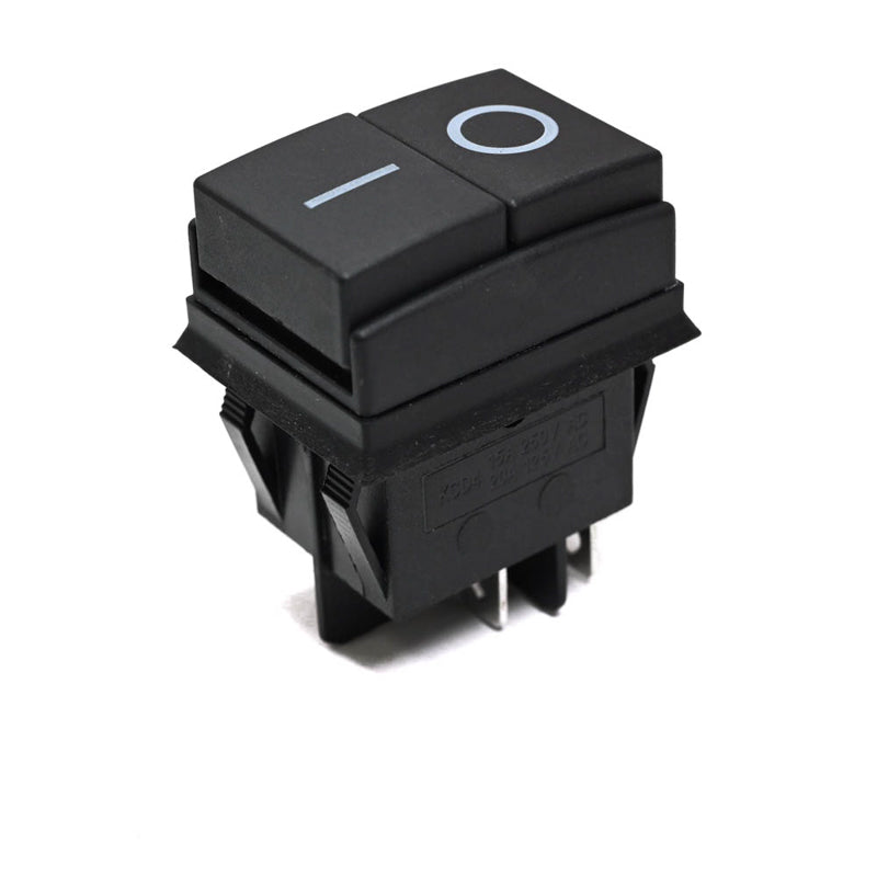 Rocker Switch 4 pin On Off black,"O I" marked
