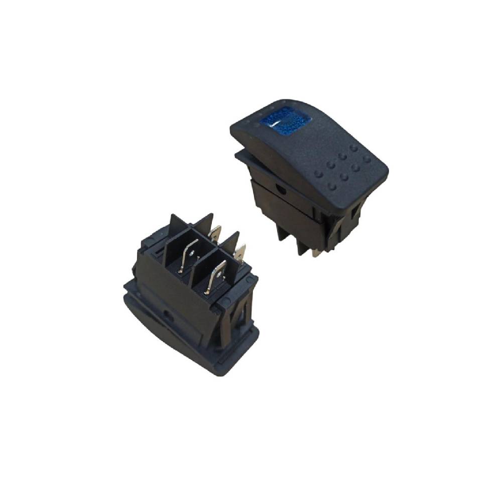 Yatch Rocker Switch 4P 12V 20A DC - Blue