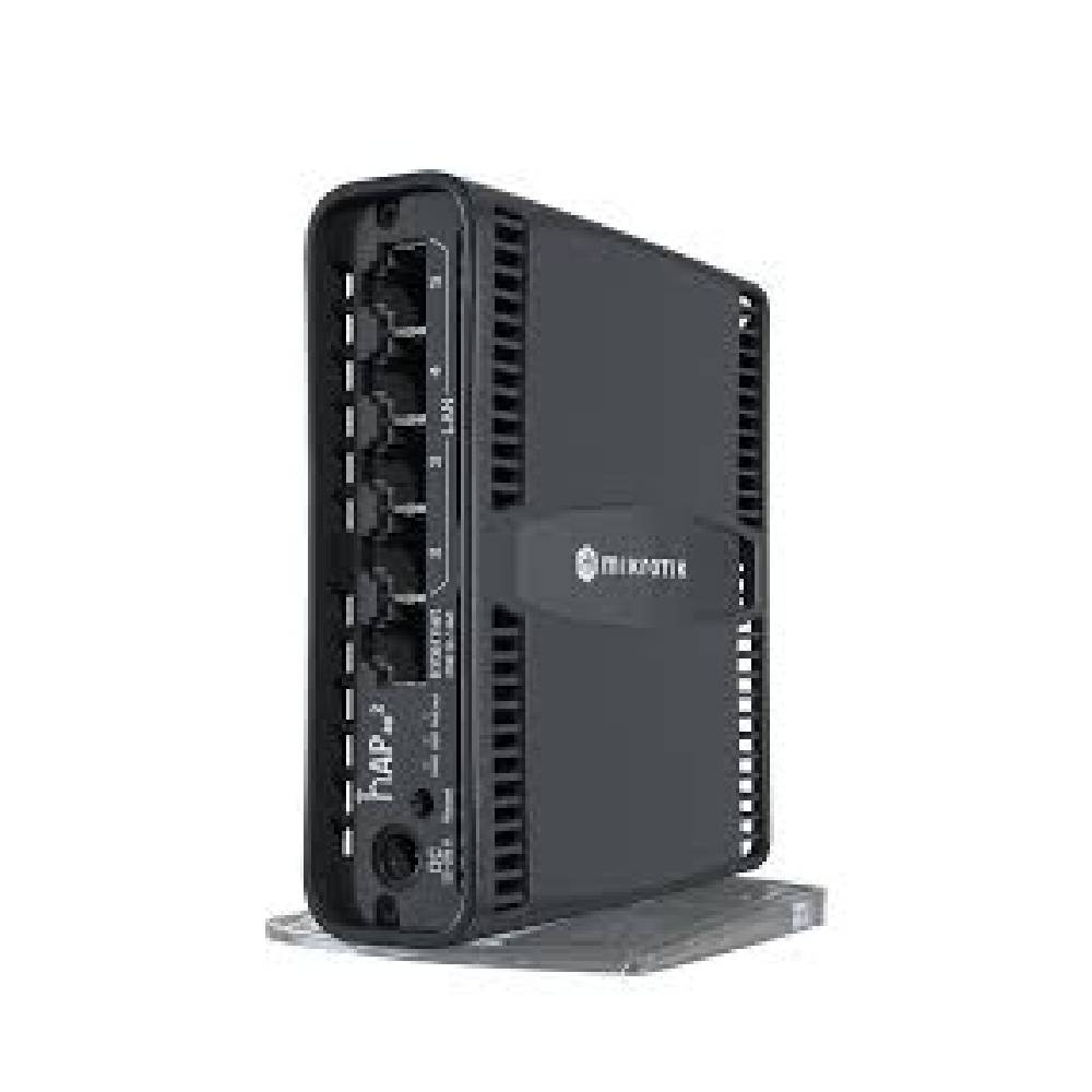 MIKROTIK Dual Band WiFi 6 Access Point and Gigabit Router  802.11AX Wave 2, PoE,  Dual Chain hAP ax²