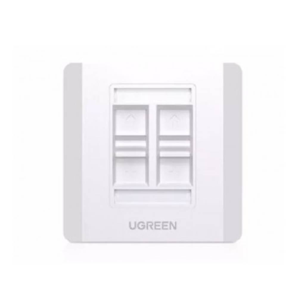 UGREEN Quadruple-Port Wall Plate
