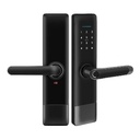LILIWISE Smart Door lock Wide Plate Handle, Fingerprint, RFID, WiFi with Mechanical Keys (6085 mortise)