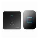 CACAZI Wireless Doorbell CR2032 Battery Powered, Waterproof 300M With Remote  UK Plug, 1 Button & 1 Receiver