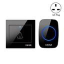 CACAZI Wireless Doorbell Waterproof 100-240V Waterproof Remote Led Light Home 1 Button & 1 Receiver