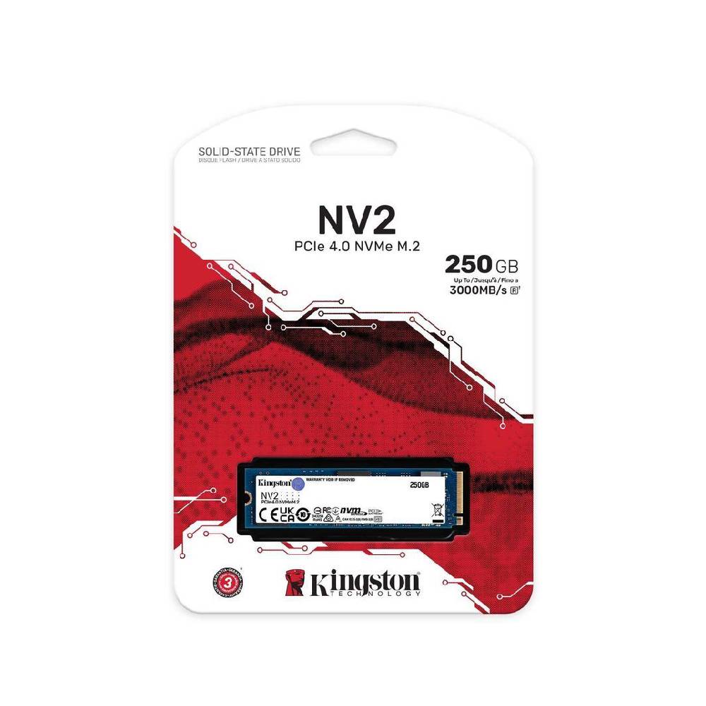 KINGSTON NV2 PCIe 4.0 M.2 2280 NVME SSD 250GB