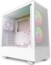 NZXT Tempered Glass H5 Flow RGB Compact ATX Mid-Tower - White