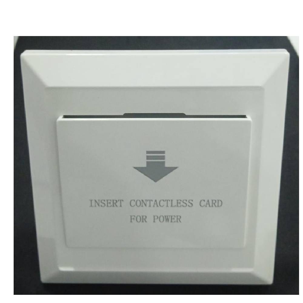 Key Card Switch Energy Saver Switch 40A - 86x86mm White