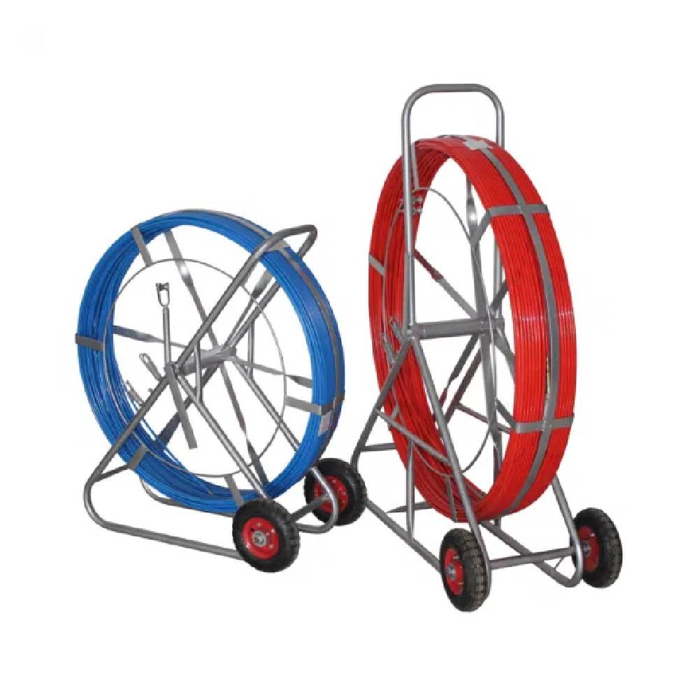 Fiber Glass Duct Rodder  With Meter Steel Wire Fiberglass - 6mm x 100M