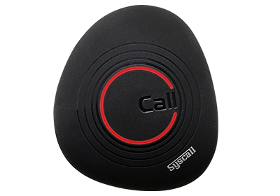 Syscall Waterproof IP67 call button transmitter - 1 Button bell (black)