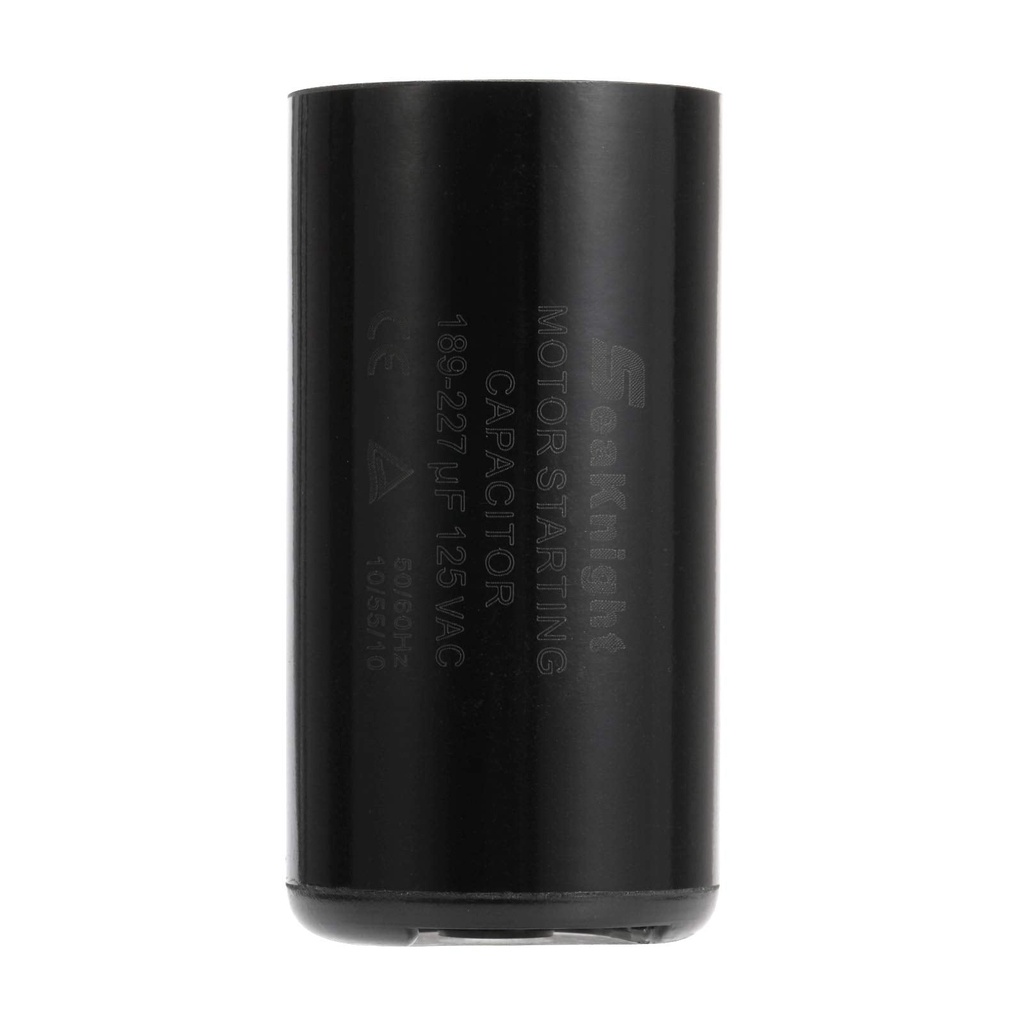 Century Start Capacitor, 189/227 MFD, 125vac 1-7/16"x2-3/4"