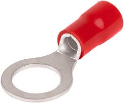 Insulated ring terminal 12-10 AWG M 8 - Red