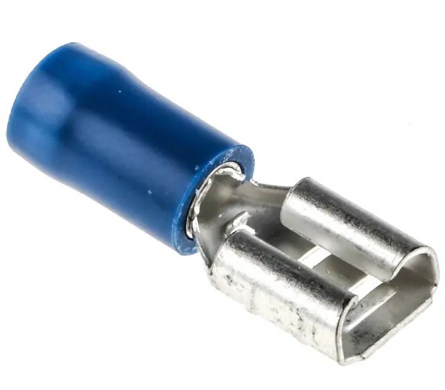 Quick disconnect insulated female spade terminal 16-14 AWG - Blue