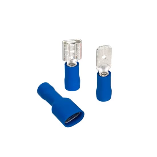 Quick disconnect insulated female spade terminal 12-10 AWG - Blue