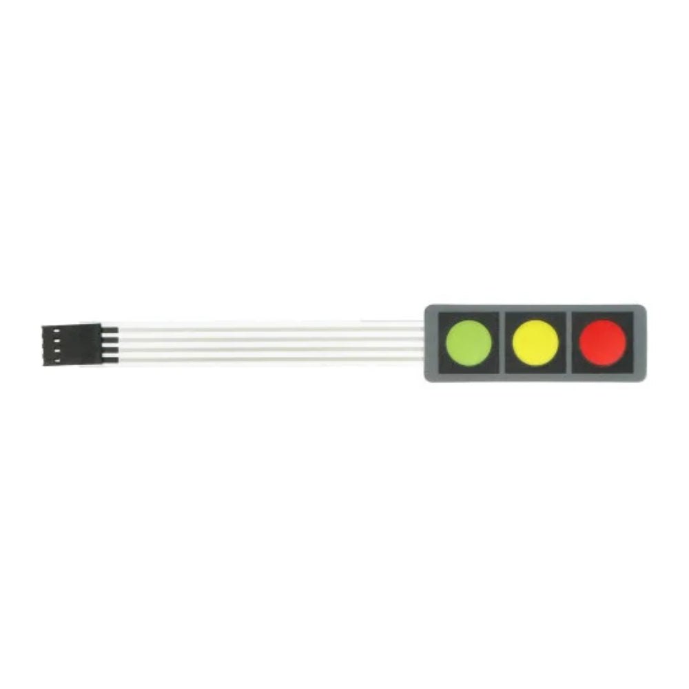 Red And Yellow Two-button Membrane Switch Panel