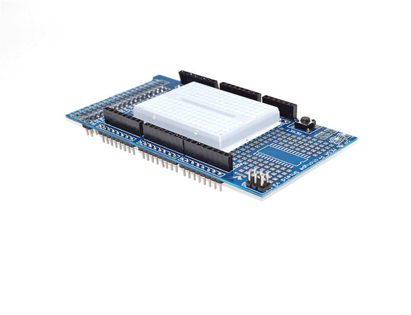 MEGA ProtoShield V3 with mini Breadboard