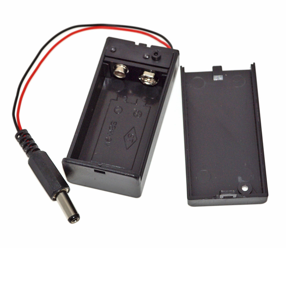 9V Battery 5.5mm Male Plug Case Box Holder