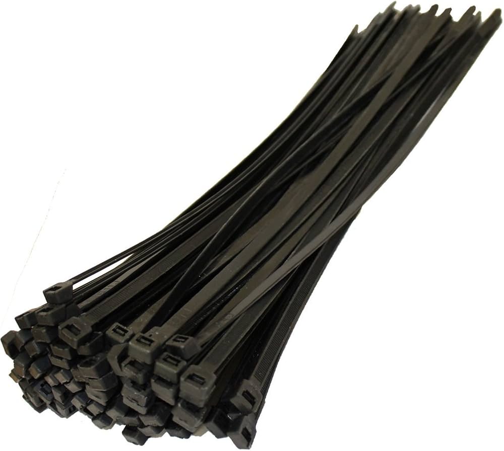 Nylon Cable Ties CHS 2.5*100mm Black (100Pcs/Bag)