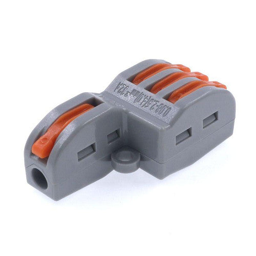 Fast Compact 32A 400V Wire Conductor 1 In 3 Out Connector