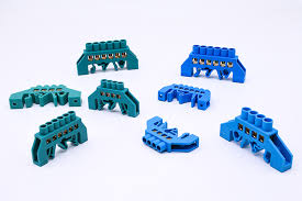 12 Pole Brass Neutral Link Terminal Block SP033-XP0609A,6*9-12P Blue