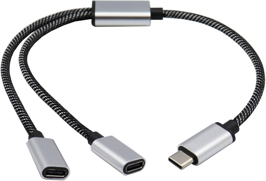 Type-C Male To Two Type-C Female Converter