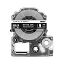 Epson Compatible Standard Label Tape (White on Black) 9mm x 8m