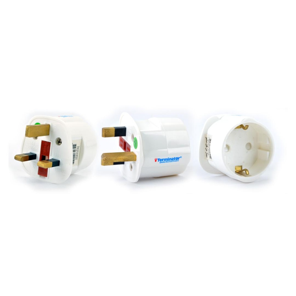 Terminator Converter 13A to Schuko Plug