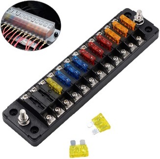 12-Way Blade Fuse Block Holder Waterproof