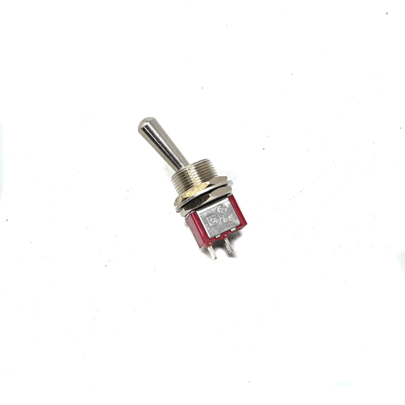 Mini Toggle Switch , ON OFF 2 PIN, Red Base
