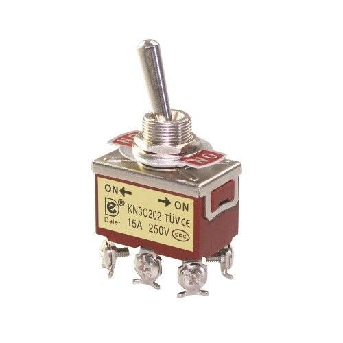 Toggle Switch 6 PIN Screw Terminals, ON OFF ON /20mmx30mm