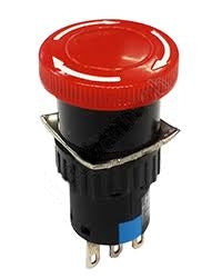 Emergency Stop Button 16mm Double Poles 6 PIN AD16 Red Button