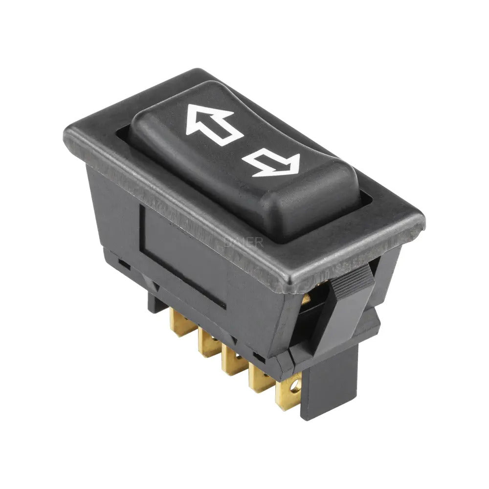 Power Window Shutter Switch DPDT 5 Pin Green LED With "Arrows" Laser Engraving