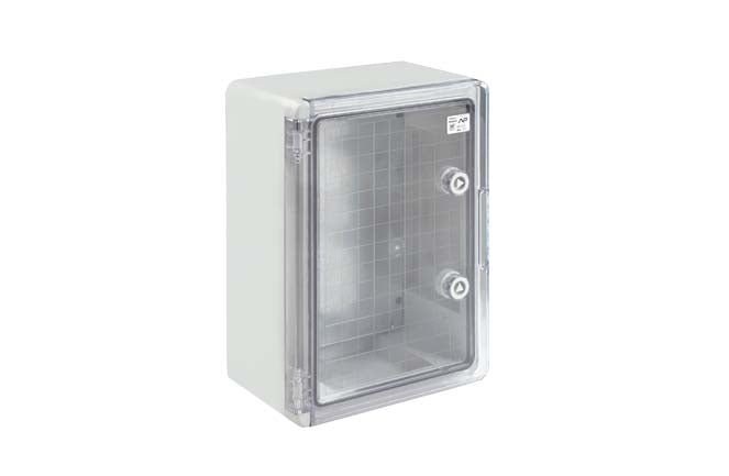 Adalpano ABS Enclosure Box Transparent Cover with Metal Plate250x350x150