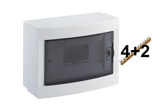 Adalpano 8 Module Abs Board Surface Mounted Electrical Distribution Box 231x100x176