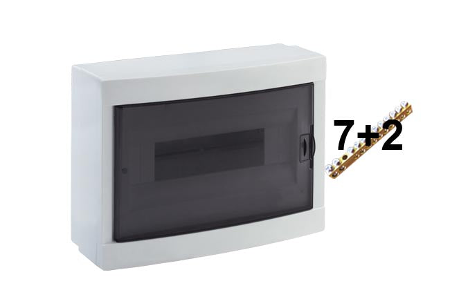 Adalpano 12 Module Abs Board Surface Mounted Electrical Distribution Box 295x100x221