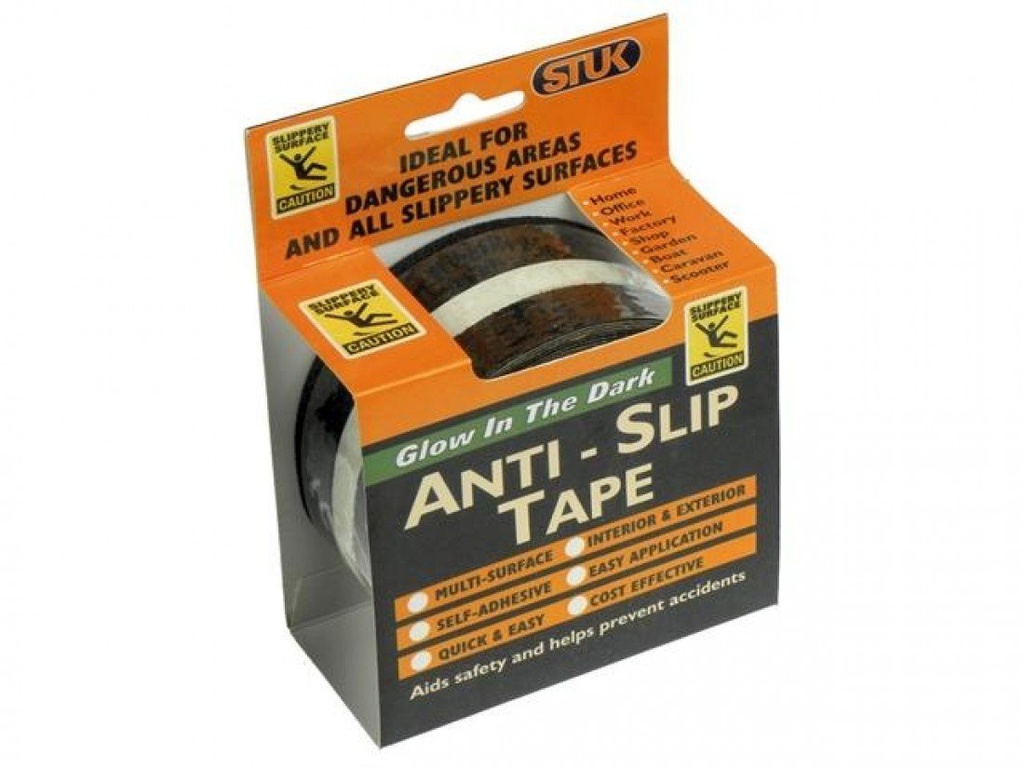 Anti-Slip Tape, Glow-in-the-Dark Strip, 50mm/2.5m