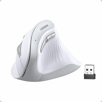 UGREEN Vertical Ergonomic Mouse, Bluetooth & 2.4G, Silent Quiet Clicks, 5 Buttons