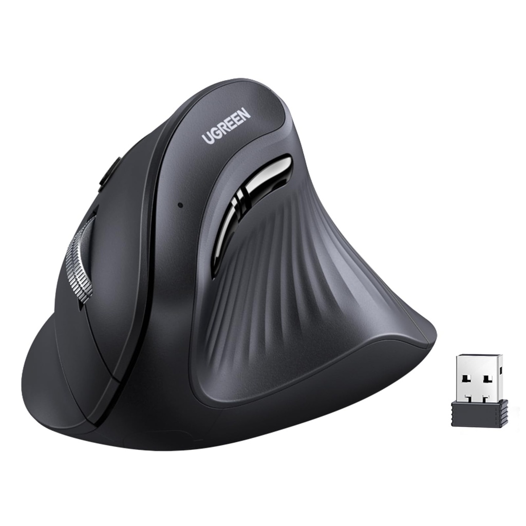 UGREEN Multi-Mode Bluetooth + Wireless Vertical Mouse