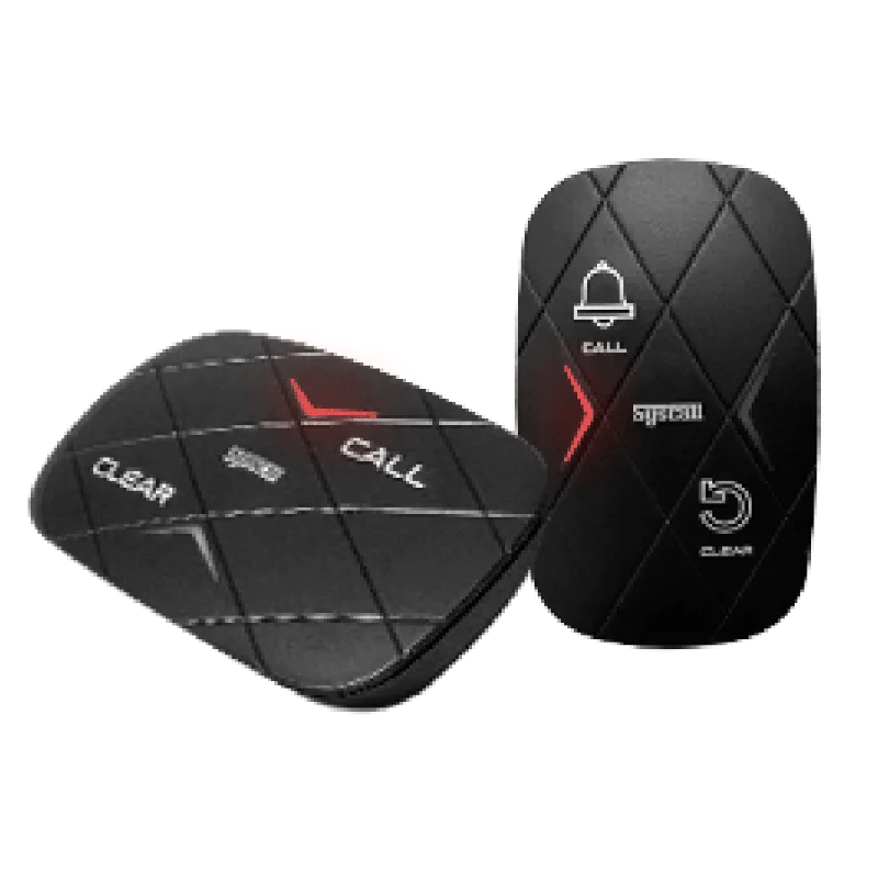 Syscall Waterproof IP67 call button transmitter - 2 Button bell mountable (black)