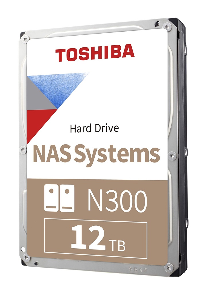 Toshiba 3.5" SATA NAS N300 12TB 7200RPM 512MB